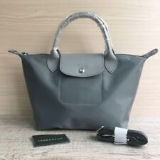 LONGCHAMP Le Pliage Neo Tamanho S Bolsa Tote de Ombro Cinza Bolsa de 3 Vias Saída Nova #JAB comprar usado  Enviando para Brazil