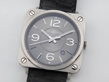 Bell & Ross BRS-92-S automático mostrador cinza Gunmetal pulseira original 100m WR 39mm, usado comprar usado  Enviando para Brazil