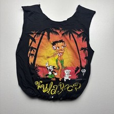 Bolsa Camisa Vintage Betty Boop Feita Sob Medida De Camisa Preta Hula Boop 1994 comprar usado  Enviando para Brazil
