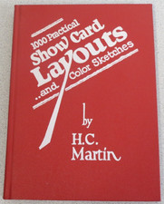 One Thousand Practical Show Card Layouts by Harold C Martin Hardcover 1928 1984 comprar usado  Enviando para Brazil
