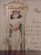 Menu art nouveau d'occasion  Chambéry