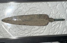 Folha antiga da Idade do Bronze ponta de flecha GRANDE 12,5cm 1000-800BC @52 comprar usado  Enviando para Brazil