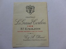 étiquette vin château d'occasion  Biganos