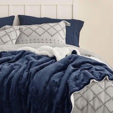 Cobertor Sherpa King Size macio leve de lã de pelúcia reversível por Bedsure comprar usado  Enviando para Brazil