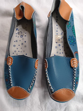 Mokassins blau . gebraucht kaufen  Niebüll