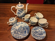 Vintage geschirr blau gebraucht kaufen  Hohen Neuendorf