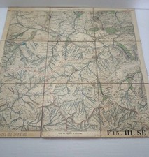 Antica cartina telata usato  Vercelli