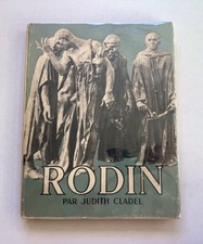 Vintage 1948 French HC Coffee Table Book Rodin Art Sculpture Cladel DJ Plates segunda mano  Embacar hacia Mexico