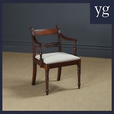 Sillón tallador silla escritorio oficina comedor caoba regencia georgiana antiguo segunda mano  Embacar hacia Argentina