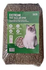 Areia de gato à base de madeira EXSTREAM 15 kg (30 litros) pellets absorventes base de madeira de pinho, comprar usado  Enviando para Brazil