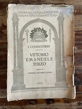 Condottieri. vittorio emanuele usato  Romano di Lombardia