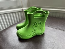 Wellingtons green frog for sale  LONDON