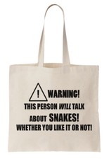 Snakes tote bag for sale  ENFIELD