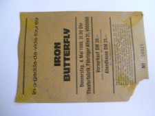 Konzertkarte iron butterfly gebraucht kaufen  München