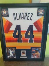 CAMISETA HOUSTON ASTROS YORDAN ALVAREZ EMOLDURADA COM CARTÃO AUTOMÁTICO WS CHAMPIONS comprar usado  Enviando para Brazil