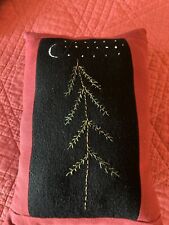 Almohada Primitiva Stitchery Primitiva Evergreen Luna y Nieve Navidad Invierno segunda mano  Embacar hacia Mexico