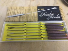 Fonduegabeln stück vintage gebraucht kaufen  Mannheim
