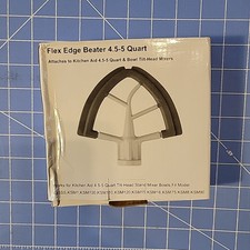 Batedor Flex Edge 4,5-5 quartos cabeça inclinável compatível com KitchenAid Stand Mixer , usado comprar usado  Enviando para Brazil