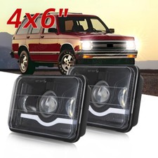 Farol de LED Hi/Lo Beam + DRL 90W para Chevrolet S10 1995-1997 caminhões 4"x6" polegadas comprar usado  Enviando para Brazil