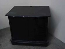 Armário de TV de tela plana CRT e LCD com portas de vidro preto com 2 prateleiras multimídia comprar usado  Enviando para Brazil