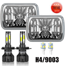 Usado, Faróis de LED 7x6" retangulares DRL selados para Ford F 250 F 150 F 550 Super Duty comprar usado  Enviando para Brazil