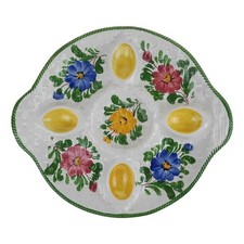 Eierplatte blumen keramikmade gebraucht kaufen  Gelsenkirchen
