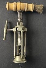 Excelente saca-rolhas antigo c19th Four Pillar Kings rack e pinhão com pincel comprar usado Excelente saca-rolhas antigo c19th Four Pillar Kings rack e pinhão com pincel comprar usado  Enviando para Brazil