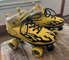 Patins oficiais Sonic Drive-In ROCK SureGrip tamanho 9 amarelos Speed Freaks comprar usado  Enviando para Brazil