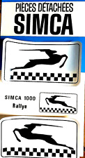 Autocollants simca gazelles d'occasion  Gérardmer