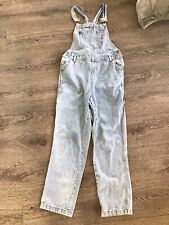 Denim stonewash dungarees for sale  BRADFORD