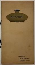 NAZZARO FABBRICA AUTOMOBILI TORINO BROCHURE DEPLIANT PUBBLICITARIO AUTOMOBILISMO comprar usado  Enviando para Brazil