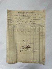 1835 facture houille d'occasion  Nîmes