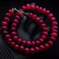 Joia de colar de miçangas de rubi rosa fantástica qualidade superior 700,00 cts VK 24 E662, usado comprar usado  Enviando para Brazil