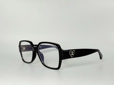 Novo Autêntico Óculos Chanel Azul Claro 3438 501 Preto & Logotipo Coração CC Com Estojo comprar usado  Enviando para Brazil