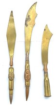 COUPE LETTRE DE POILU 1916 TRENCH ART LETTER CUTTER TAGLIO PELOSO DELLA LETTERA comprar usado  Enviando para Brazil