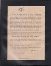 1891 faire part d'occasion  Toulouse-