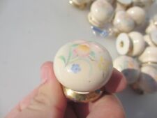 Puxadores de gaveta de cerâmica vintage puxadores de armário antigo retrô cômoda floral x23 comprar usado  Enviando para Brazil
