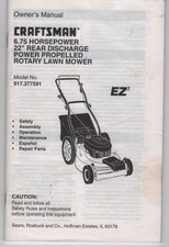 Owner manual sears for sale  Buffalo