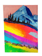 Tableau paysage montagneux d'occasion  Allaire