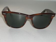 ÓCULOS DE SOL VINTAGE B&L RAY-BAN EUA L1725 G15 VIDRO UV BRILHANTE TARTARUGA WAYFARER II comprar usado  Enviando para Brazil