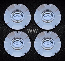 Calotas de centro de roda Chevy Silverado 1500 5243A CONJUNTO DE 4 BORDA PRATA comprar usado  Enviando para Brazil