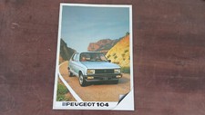 Autoprospekt peugeot 104 gebraucht kaufen  Eitorf
