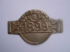 Ancienne Plaque Fiscale taxe impot sur les Velos Velocipede 1899 comprar usado  Enviando para Brazil