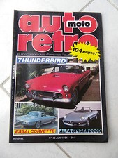 Revista retrô automática nº. 46 Ford Thunderbird Corvette Sting Ray Alfa Spider 2000 comprar usado  Enviando para Brazil
