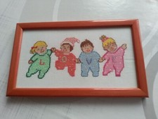Cadre enfant brodé d'occasion  Verneuil-l'Étang