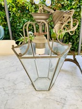 Lanterna ottone vetri usato  Lodi
