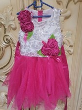 Usado, Vestido de festa infantil menina flor princesa chiffon com cetim 3 a 4 anos lindo comprar usado  Enviando para Brazil