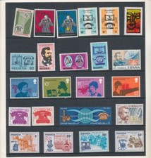 Grecja Hiszpania Helvetia Rwanda Francja MNH 1976 Telefony (23 znaczki) UK1239 na sprzedaż  PL