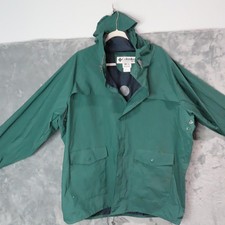 Jaqueta Columbia Masculina XL Verde com Capuz PVC Nylon Malha Forrada Capa de Chuva Ventilada comprar usado Jaqueta Columbia Masculina XL Verde com Capuz PVC Nylon Malha Forrada Capa de Chuva Ventilada comprar usado  Enviando para Brazil