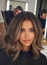 Peruca Balayage caramelo marrom loiro destaque 100% cabelo humano bob perucas frente de renda comprar usado  Enviando para Brazil